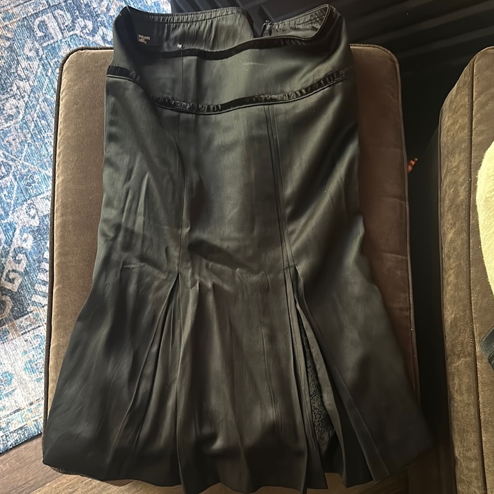 Philippe Adec Black Midi Skirt